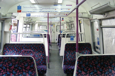 Photo of inside one of London's trains