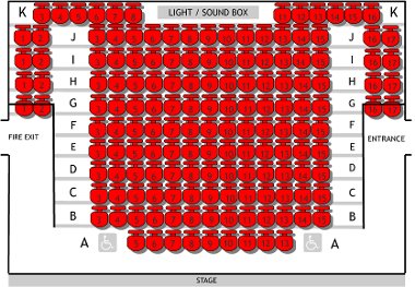 Compass Theatre seat plan