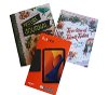 Photo of a fireHD8 and 2 books