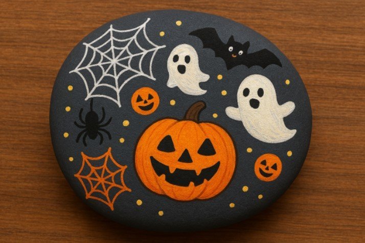 Image for Halloween Rock Painting